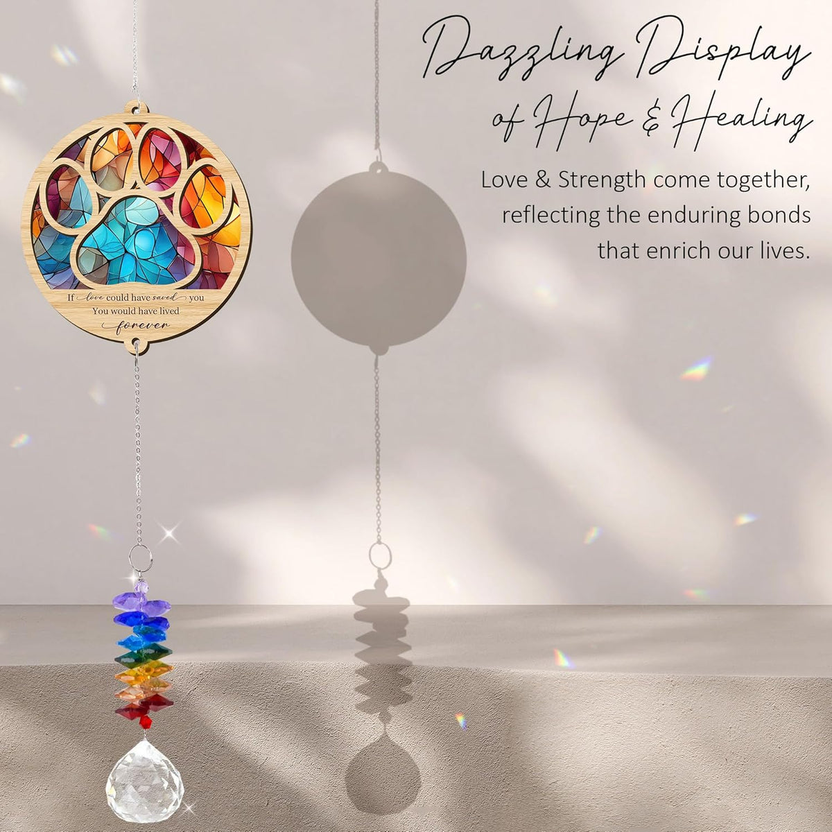 2 Layered Ornament Suncatcher Birthday Gifts for Dog Lover - Pet Memorial Suncatcher - Dogs