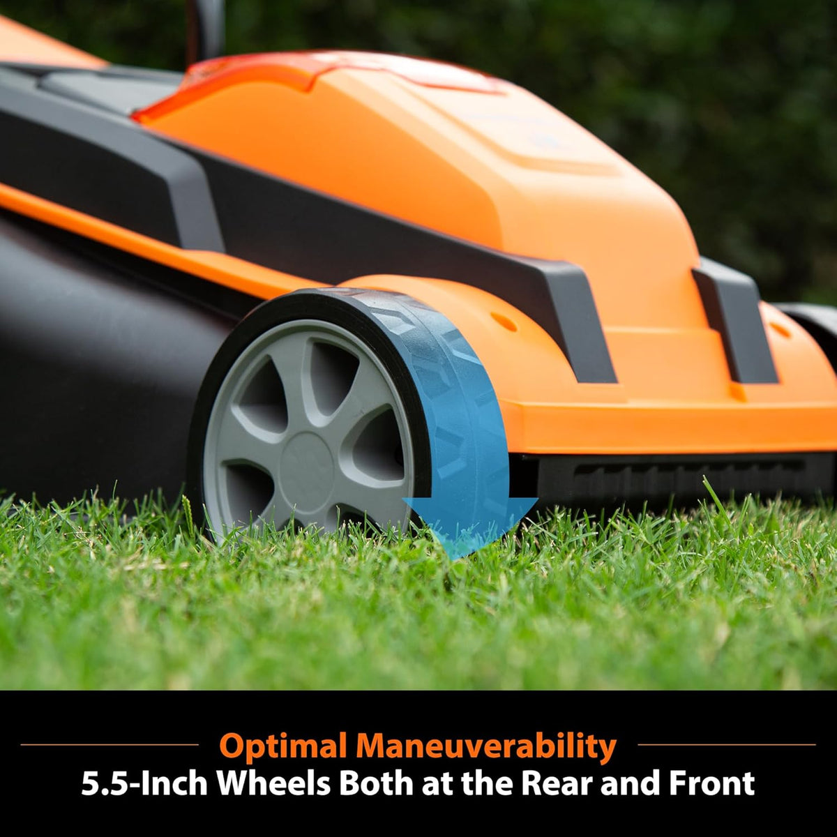 LawnMaster 24VMWBL 24V Max 13-inch Cordless Lawn Mower and Cordless Leaf Blower Combo with 2x4.0Ah
