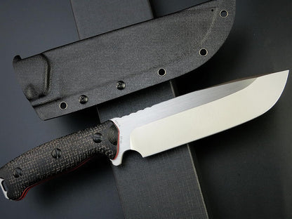Eafengrow EF143 Fixed Blade Knife AUS-10 Steel Blade Micarta Handle Full Tang EDC Tool Straight