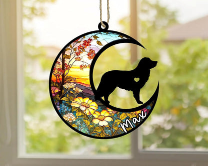 Personalized Dog Memorial, Custom Name Nova Scotia Retriever Dog Christmas Ornament with Name