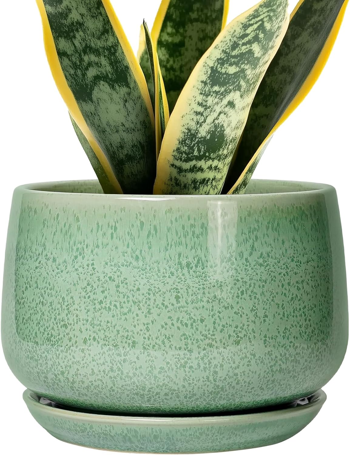 G EPGardening Ceramic Plant Pot - 7 Inch Ceramic Planter for Indoor Outdoor Plants, Flower Pot with
