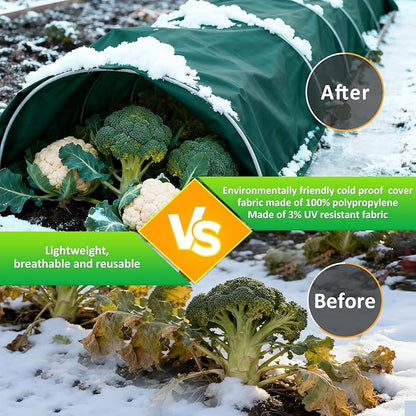 Green Plant Covers Freeze Protection, 10 x 30 ft - 2 oz/yd² Frost Cloths for Outdoor Plants, Tree