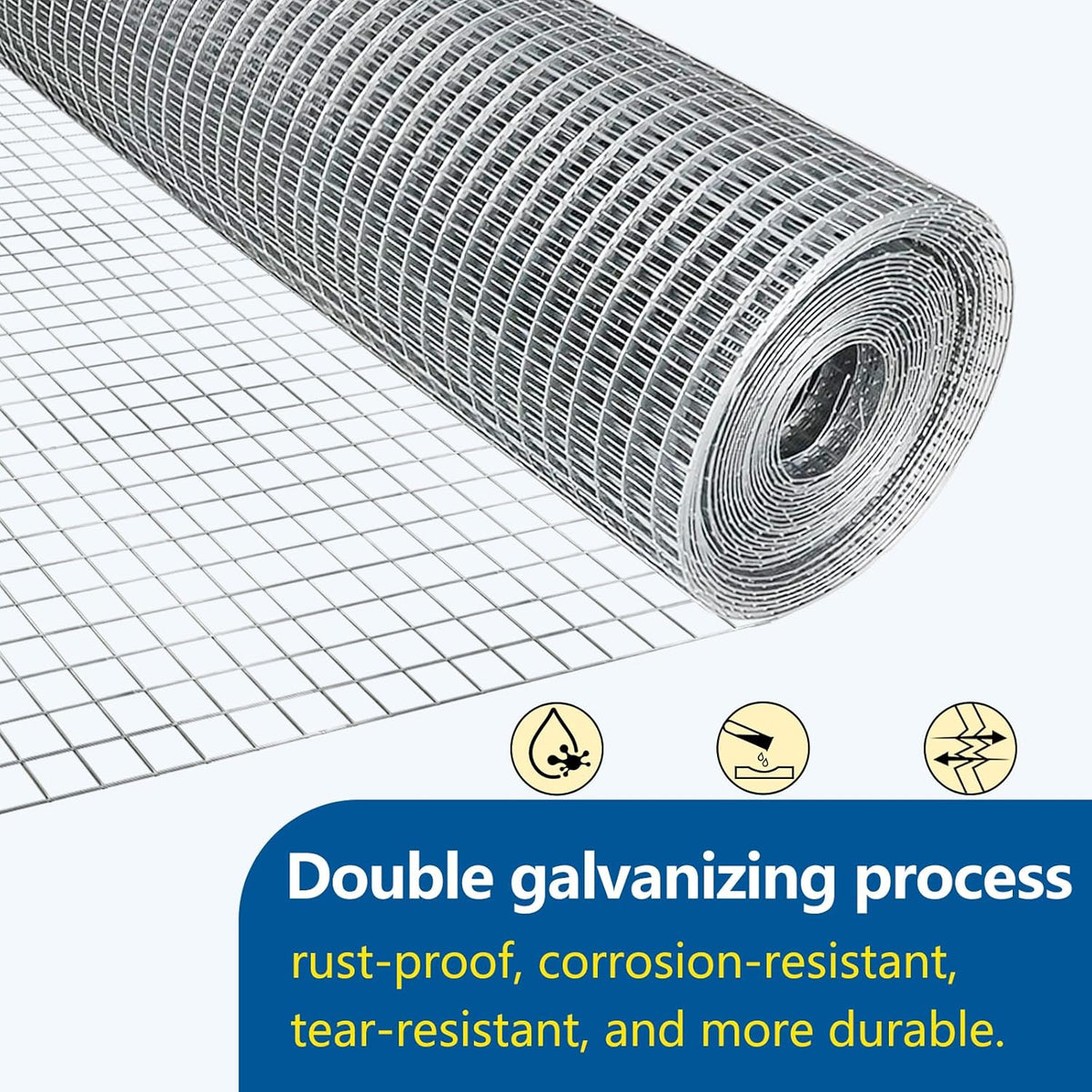 Hardware Cloth 1/4 inch Chicken Wire Fencing Double Hot-Dipped Galvanized After Welding Wire