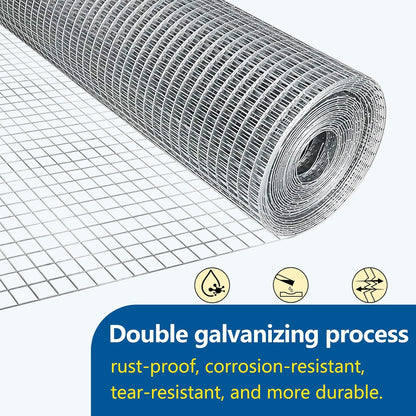Hardware Cloth 1/4 inch Chicken Wire Fencing Double Hot-Dipped Galvanized After Welding Wire