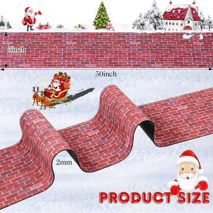 Marspark Christmas Village Accessories 5 x 50 Inch Christmas Miniature Road Village Street Mat Xmas