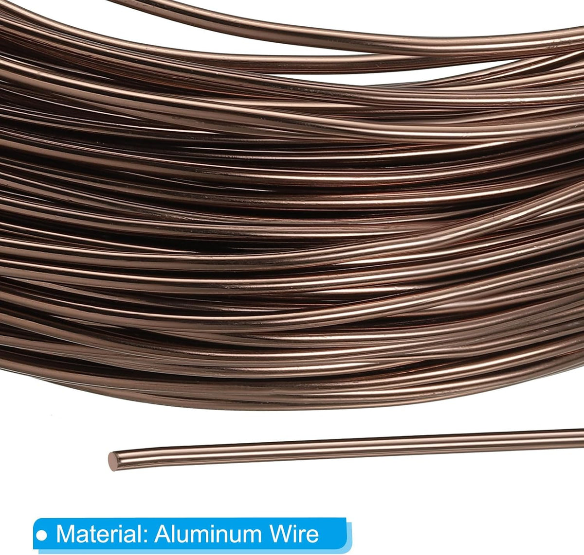 PATIKIL 1.5mm x 169ft Bonsai Training Wire,Floral Wire Stems Anodized Aluminum Tree Wire for