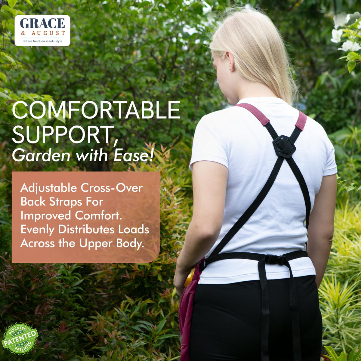 Gardening Apron with Harvest Pouch - 7 Pocket Garden Gift for Women & Men