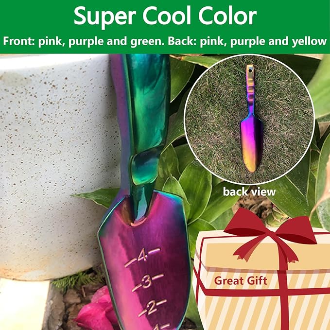 Garden Shovel - Gardening Hand Tool, Heavy Duty Garden Trowel, High Strength Alloy Steel for Soil