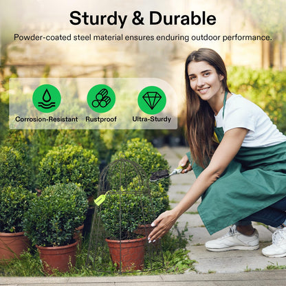 VIVOSUN Garden Cloches for Plants, Rustproof Chicken Wire Cloches with Flip-Top Design & Integrated