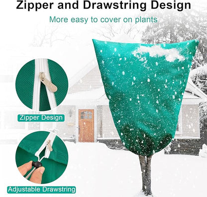 Insoma 2 Packs Plant Covers Freeze Protection 31.5" W X 47.3" H, Outdoor Plants Frost Protection