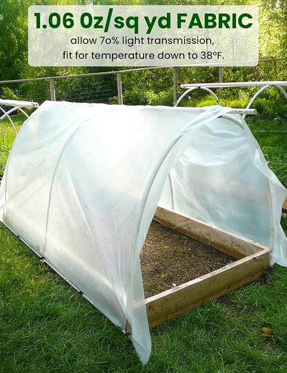Plant Covers Freeze Protection, 10 ft x 33 ft 1.0 oz/yd² Reusable Frost Protection Floating Row