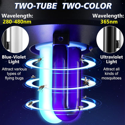 Qualirey 6 Pack 41050 7W Replacement Bulb, Upgraded 2 Color Bug Zapper Replacement Bulb Compatible