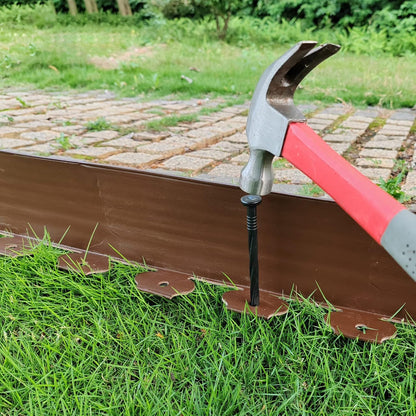 Landscape Edging Kit,20FT Plastic Garden Edging with 25 Stakes,4.5 Inch Tall Lawn Edging for