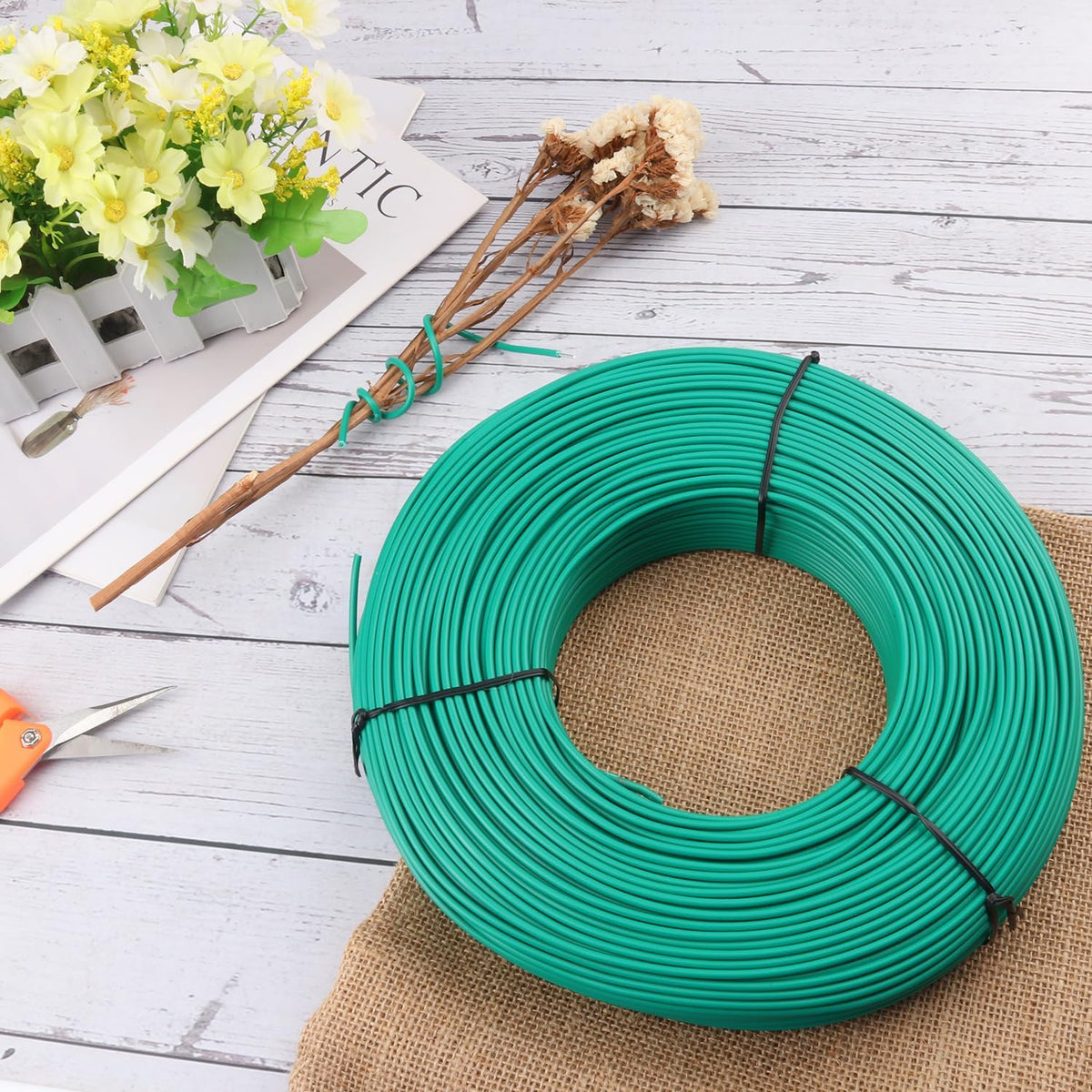 525 ft Plant Twist Ties, Soft TPR Garden Twist Ties for Outdoor Plants, Climbing Plants, and Tomato