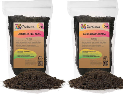 Premium Natural Sphagnum Peat Moss - Gardening Soil Amendment and Carnivorous Plant Soil Media by