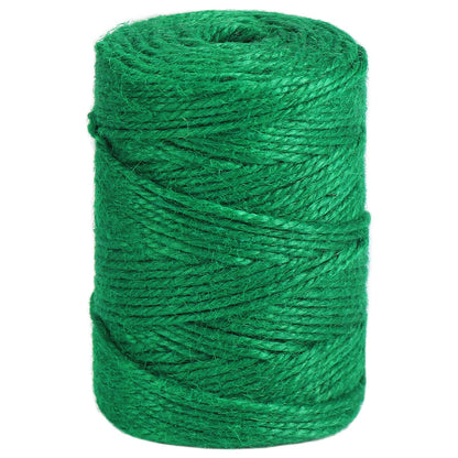 Tenn Well 328ft 3mm Jute Garden Twine Green Heavy Duty for Plants
