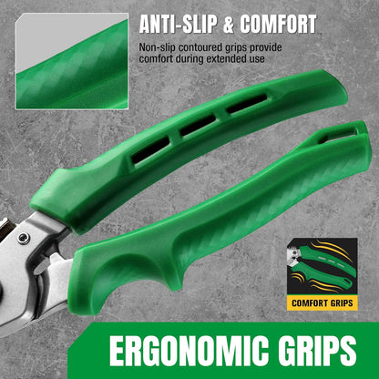 SK 7" Heavy Duty Scissors, All Purpose Shears, Drop Forged CR-V Blades with Safety Lock