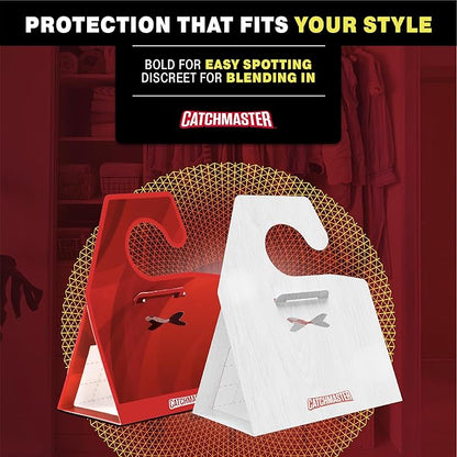 Catchmaster Clothes Moth Traps with Premium PheroGuard Technology – XL Hardwood Patterned