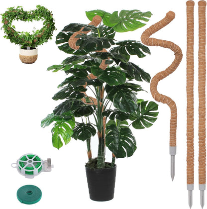 3 Pack Moss Pole, 50 Inch Monstera Plant Support, Tall Moss Poles for Climbing Plants Indoor DIY