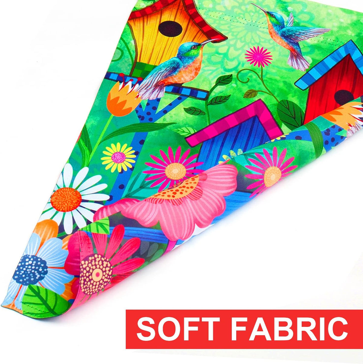 Bird Fall sunflower flags outdoor 28x40 double sided Large garden flag, Cardinal Bird house flag