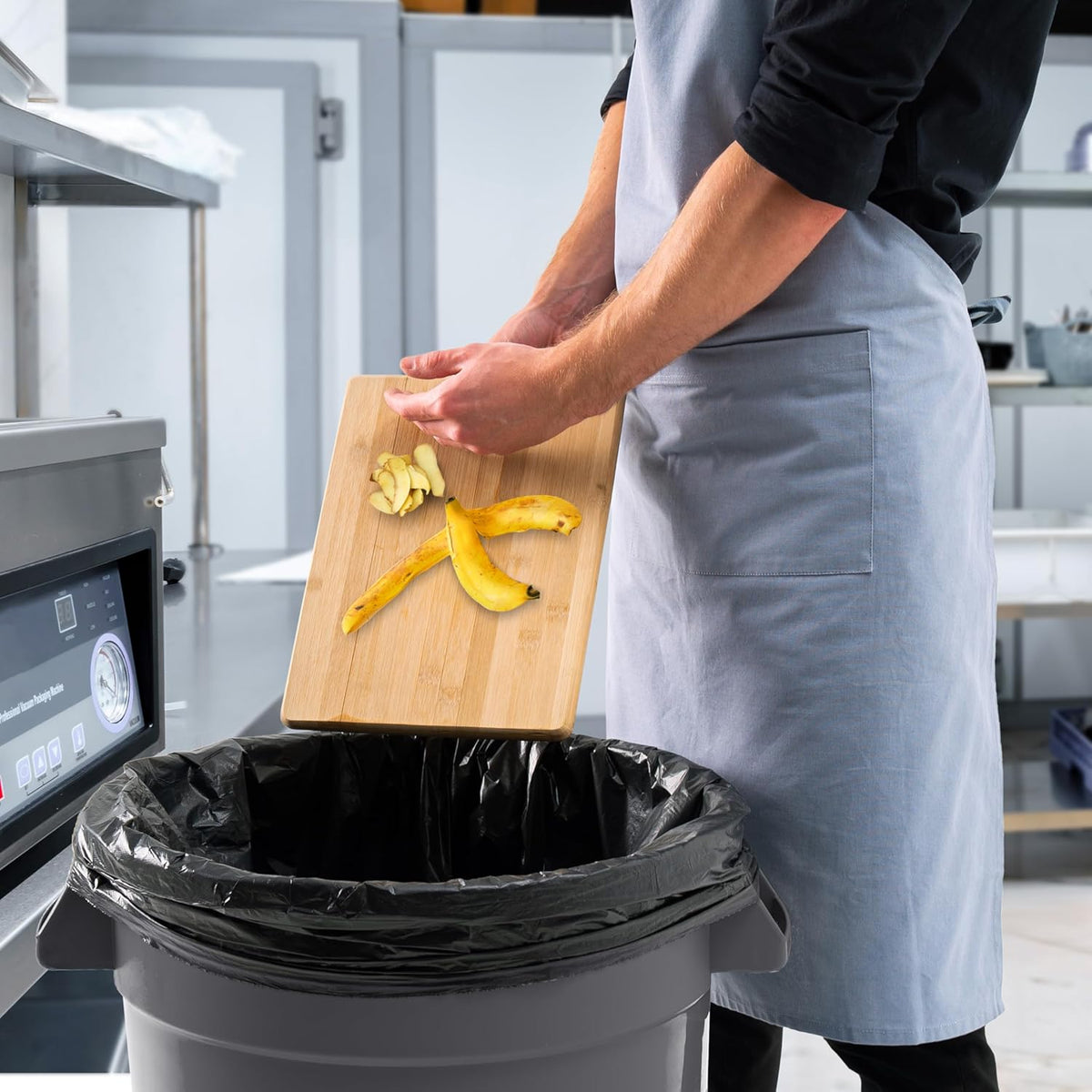 PRO&Family 20 Gallon Trash Can with Lid Round Ingredient Storage Containers Recycling Bin Kitchen