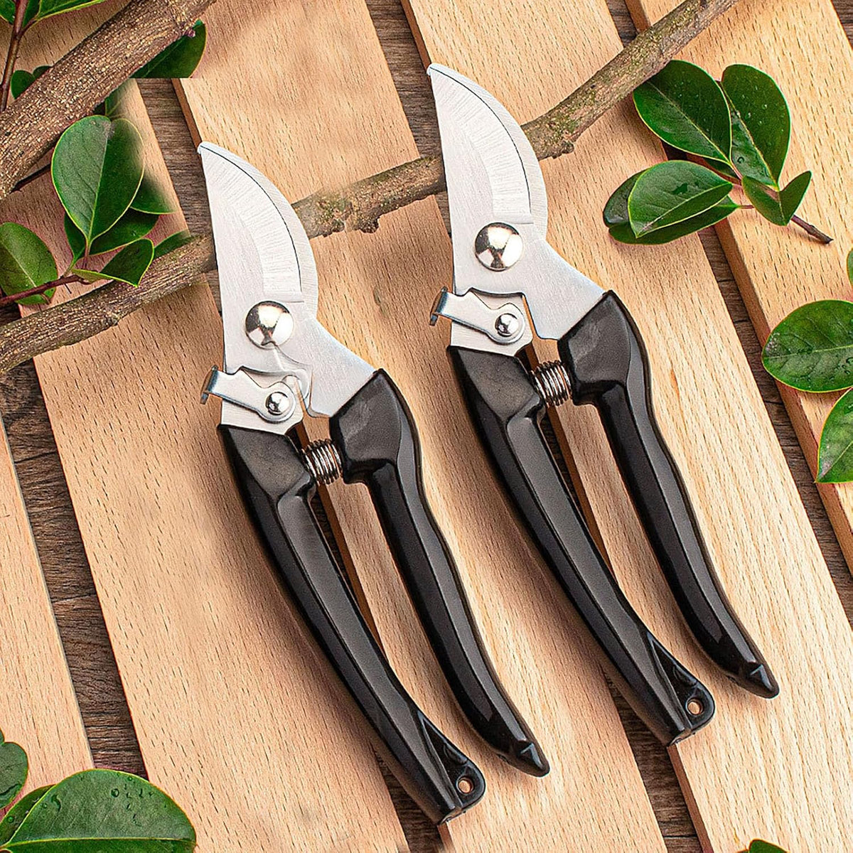 Garden Flower Shears Pruning Shears 6.9 inches Scissors Heavy Duty Plant Scissors for Cutting
