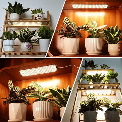 FECiDA 4Pack Grow Lights for Seed Starting, 2025 40W Flat Grow Light Panels for Shelves, Under