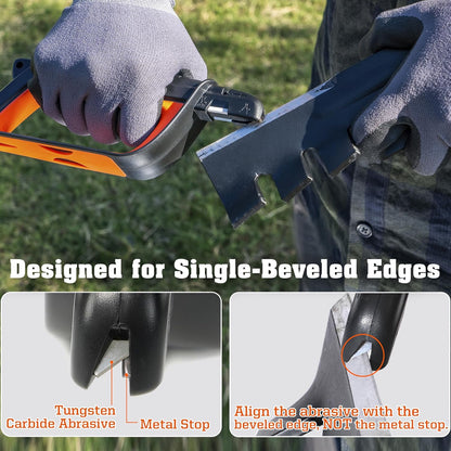 SHARPAL 103N All-in-1 Knife Garden Tool Multi-Sharpener for Lawn Mower Blade, Axe, Hatchet