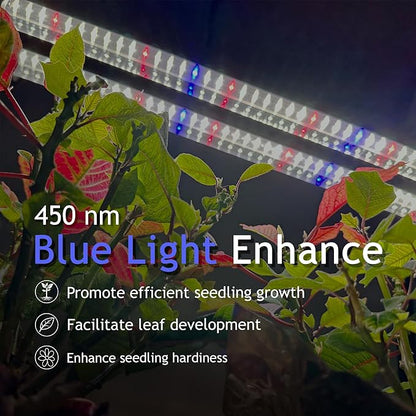 DYMOND Boostgro LED Seed Starter Grow Light 3FT Full Spectrum Linkable 5000k Daylight + 660nm Red +