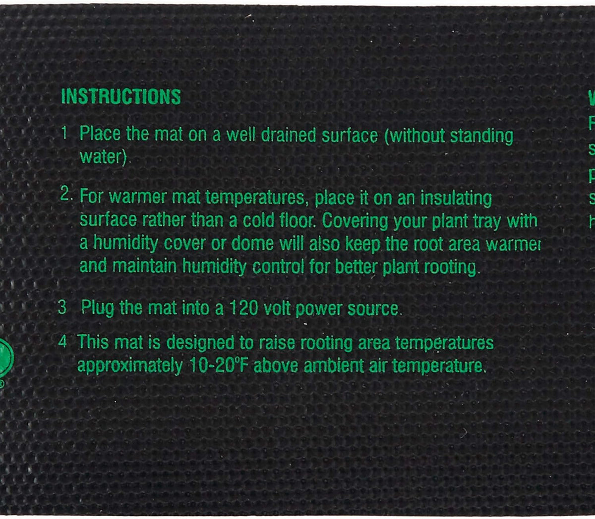 JUMP START Heat Mat, 3" x 20" Inches MT10004 Waterproof Durable, 7.3 Watt UL Certified Seedling