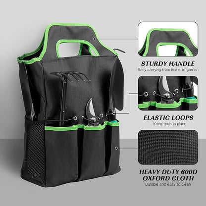 9 PCS Garden Tool Set Kids Gardening Tool Kit for Digging, Planting and Pruning, Gardening Hand