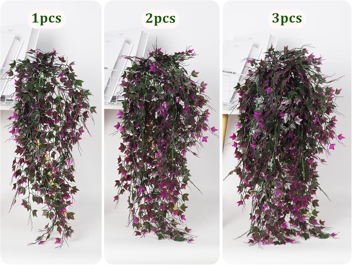 RECUTMS Artificial Hanging Plants Fake Ivy Plant Faux Plants Hanging UV Resistant Artificial Plants