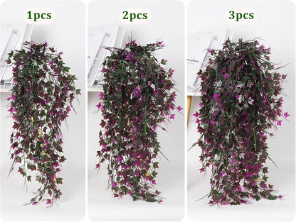 RECUTMS Artificial Hanging Plants Fake Ivy Plant Faux Plants Hanging UV Resistant Artificial Plants