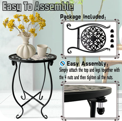 Plant Stand Indoor Outdoor, Metal Plant Stand for Indoor Plants Iron Art Flower Pot Holder Stand
