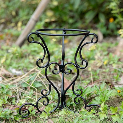 Gazing Globe Stand, Gazing Ball Stand for 8-10 Inches Garden Gazing Globes, Outdoor Garden Black