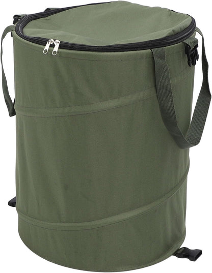Zunate Collapsible Lawn and Leaf Bag, 24 Gallon Collapsible Trash Can, Reusable Outdoor Yard Waste