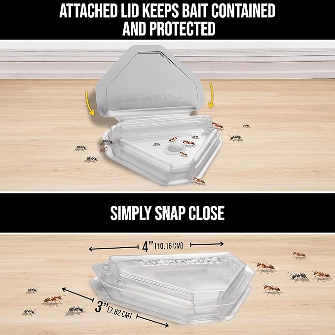 Catchmaster Defiant Reusable Heavy Duty Ant Traps Indoor & Outdoor Refill (8 Pack) – Effective