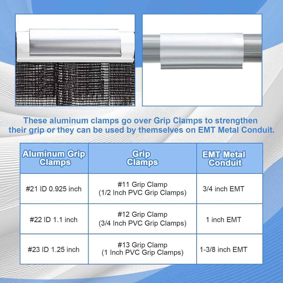 25 Pcs Aluminum Greenhouse Clamps, 1.1 x 3 Inch, Row Covers, Dog Beds, Quilting Frames Shelters