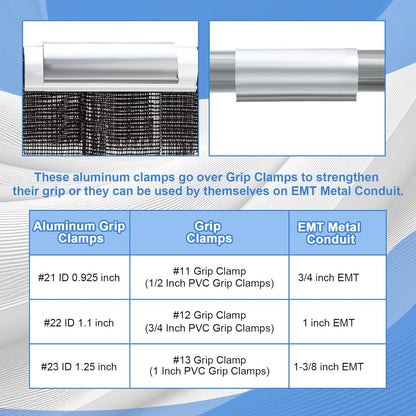 25 Pcs Aluminum Greenhouse Clamps, 1.25 x 3 Inch, Row Covers, Dog Beds, Quilting Frames Shelters