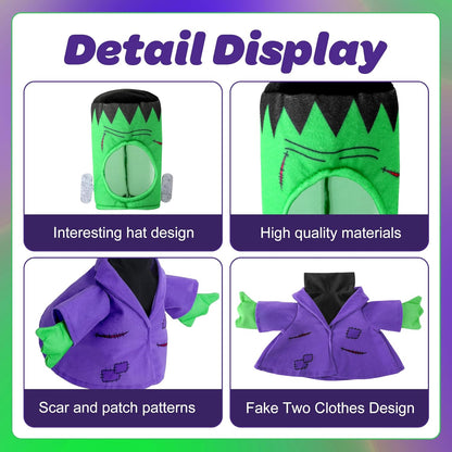Watayo 2 Pcs/Set Halloween Monster Goose Outfits, Porch Goose Statue Monsters Costume, Lawn Goose