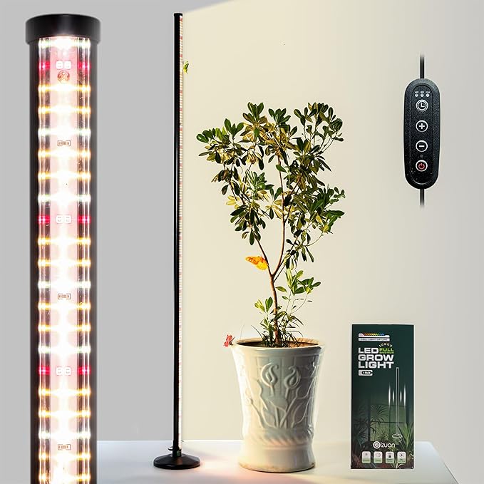 Plant Grow Lights Indoor – 64.5'' Tall Full Spectrum Plant Growing Lamps with 660nm, 3000K & 6000K