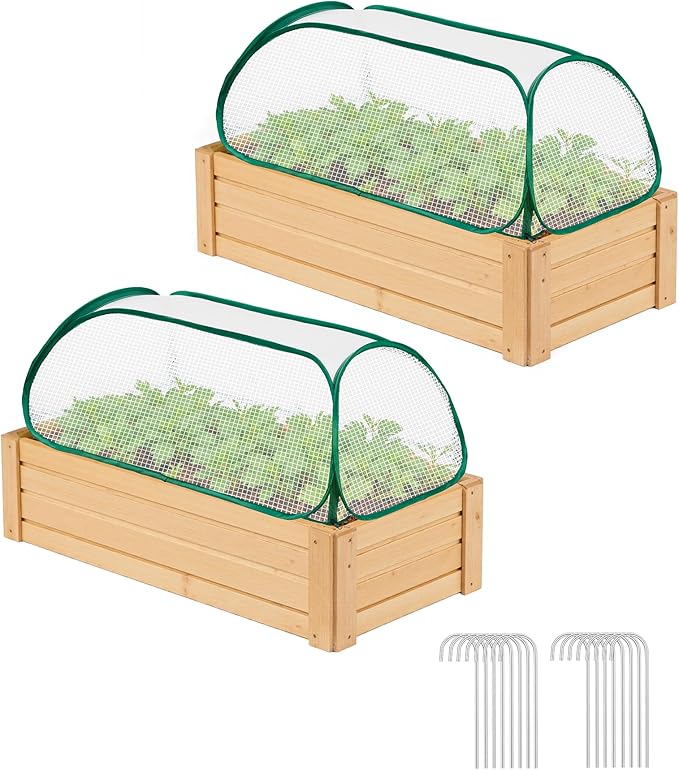 Garden Covers for Raised Beds, Plant Greenhouse Cover for Raised Garden Bed, Freeze Protection