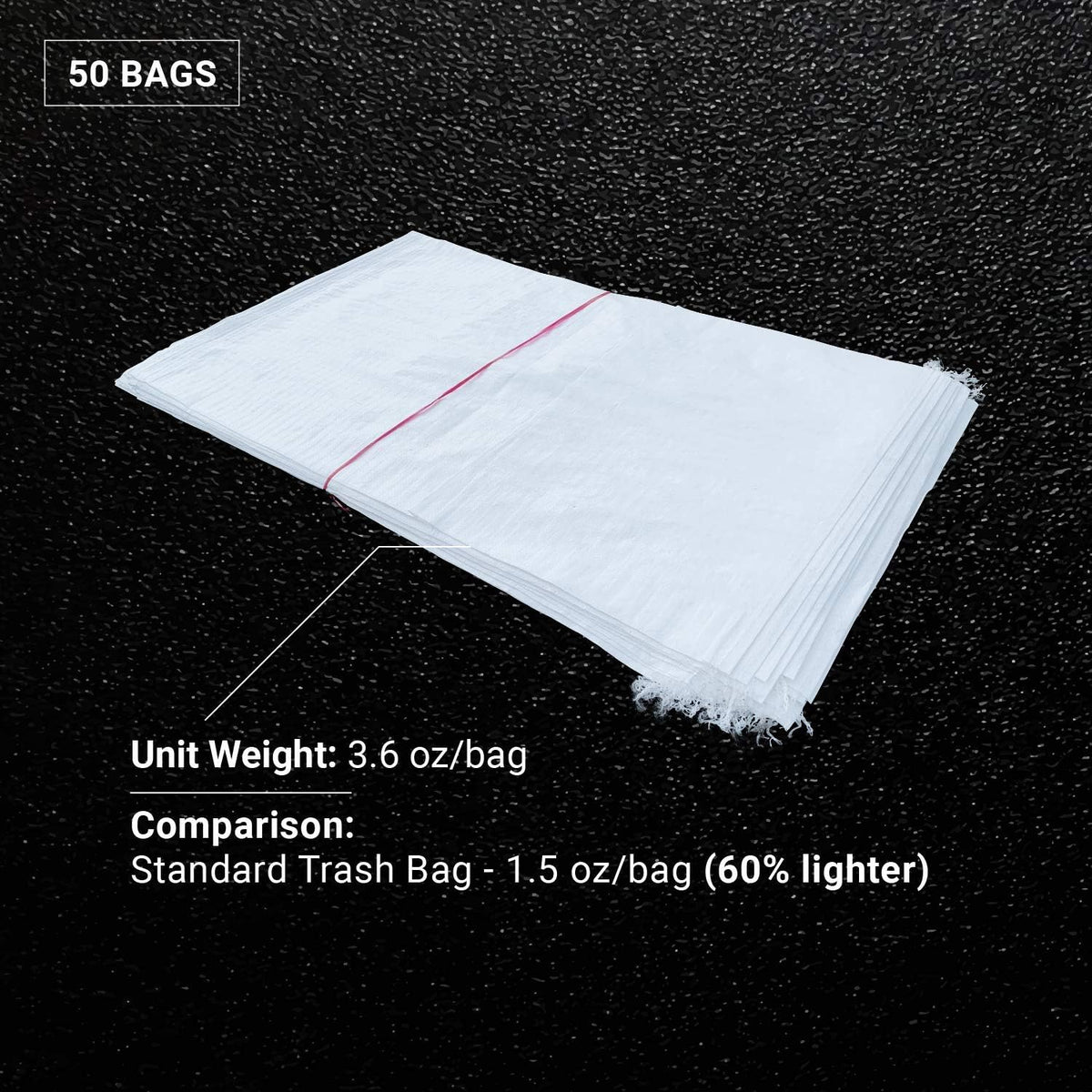 Sandbaggy Large Sandbags - Size: 25" x 40" - Thick Heavy Duty Contractor Bags, Heavy Duty Garbage