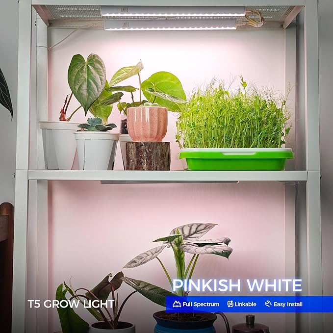 Barrina Grow Light for Indoor Plants, Full Spectrum Sunlight, 1ft Grow Lamp, LED Grow Light Bulbs