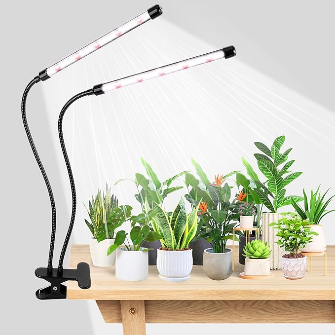Grow Light 6500K Full Spectrum Plant Grow Lights 84 LED Plant Light with Clip Grow Lamp for Indoor