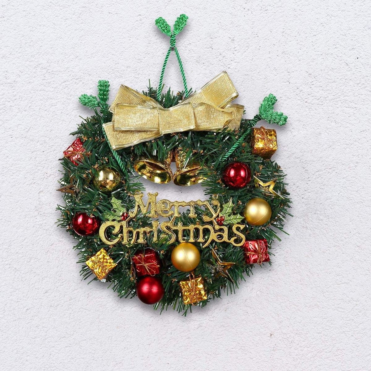Shappy 12 Pieces Christmas Garland Banister Ties Christmas Decorative Reusable and Flexible Twist