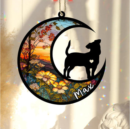 Personalized Dog Memorial, Custom Name Jack Russell Terrier Dog Christmas Ornament with Name