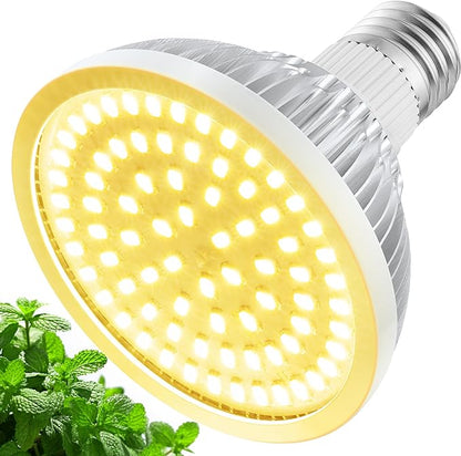 Grow Light Bulbs for Indoor Plants Full Spectrum, LED Grow Light Bulb 18W(180W Equivalent) 3500K