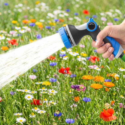Garden Hose Nozzles,Hose Spray Nozzle with Adjustable 10 Watering Patterns