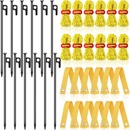 Sintuff 36 Pcs Heavy Duty Tree Stake Kits Stake and Support for Young Leaning Tree Anchor
